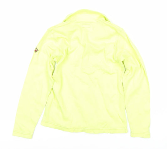 Moresse Boys Yellow Button-Up Shirt, Size 8, Long Sleeve