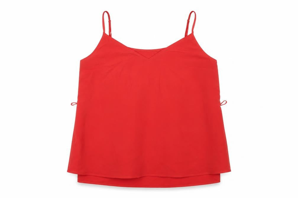 Womens UK Size M French Connection Red Polyester Tank