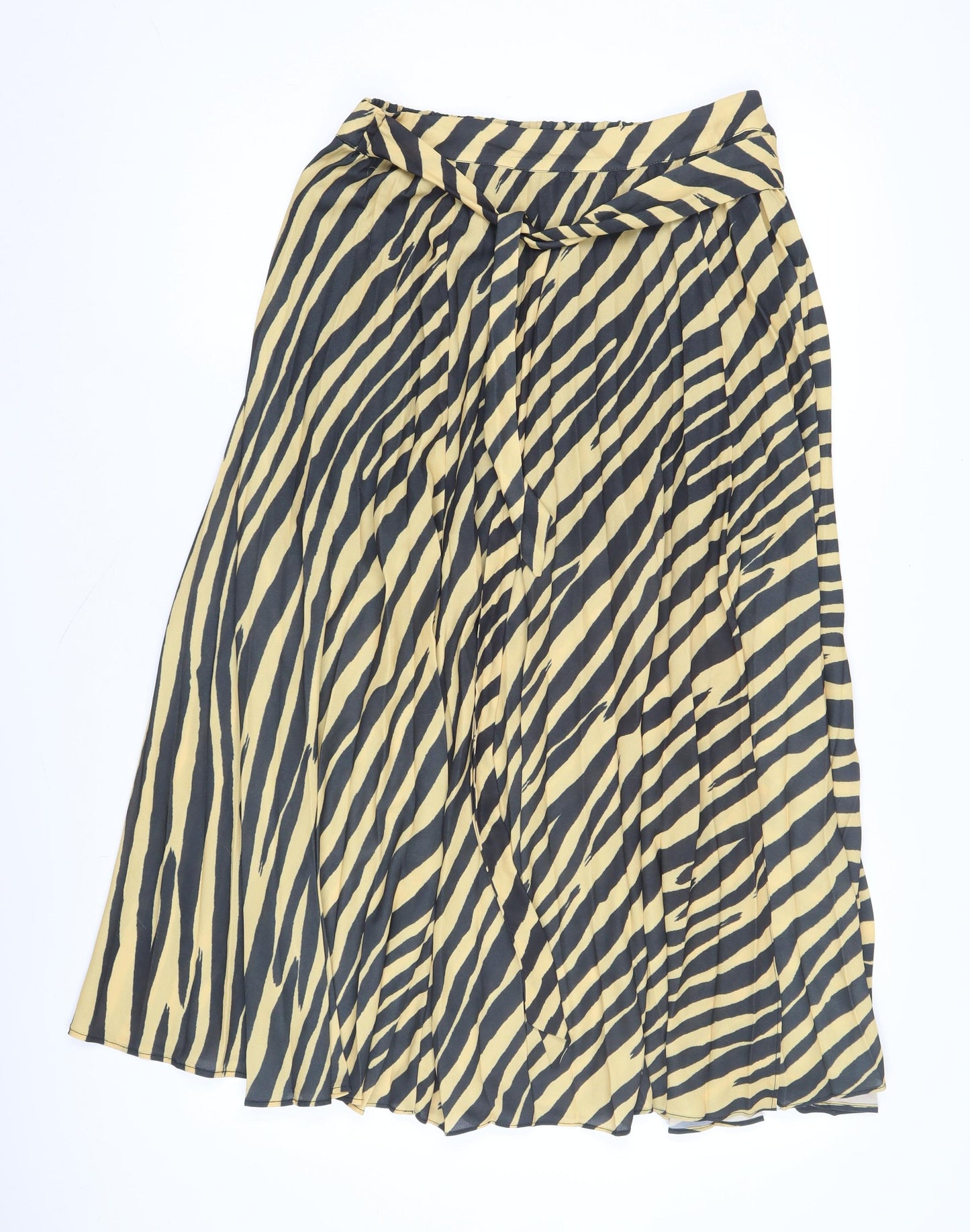 Topshop Women's Animal Print Midi Pleated Skirt
