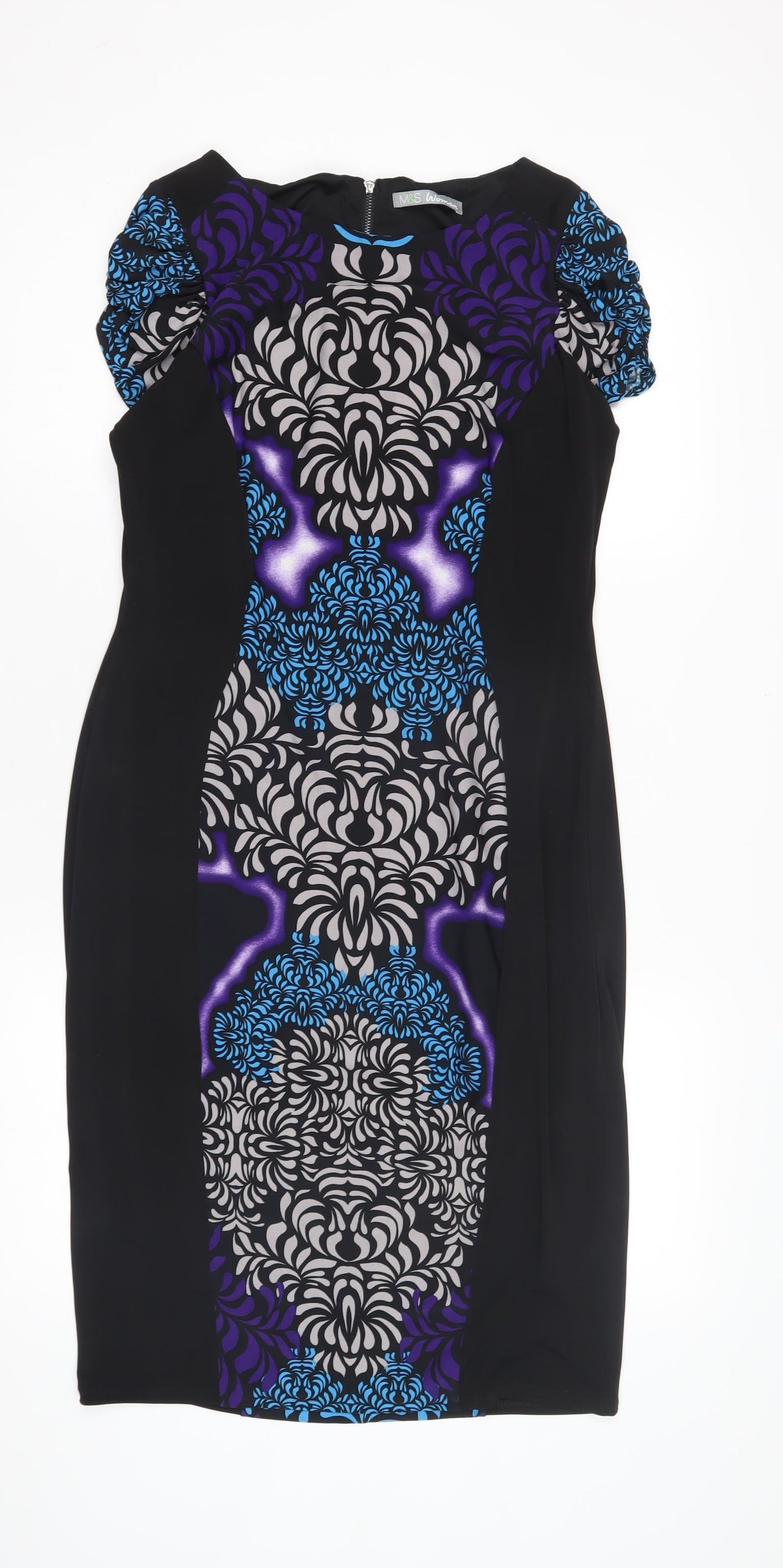 Marks and Spencer Women's Black Bodycon Dress, Size 12