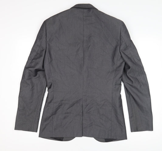 Next Men's Grey Suit Jacket 36R Regular Fit