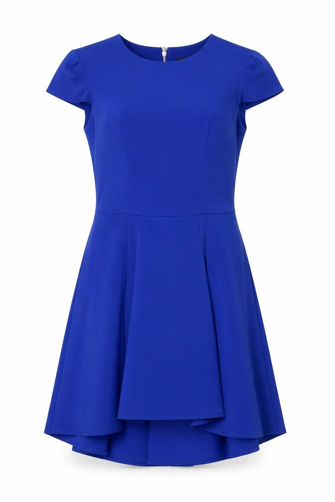 Topshop Women's Blue Fit & Flare Dress Size 6