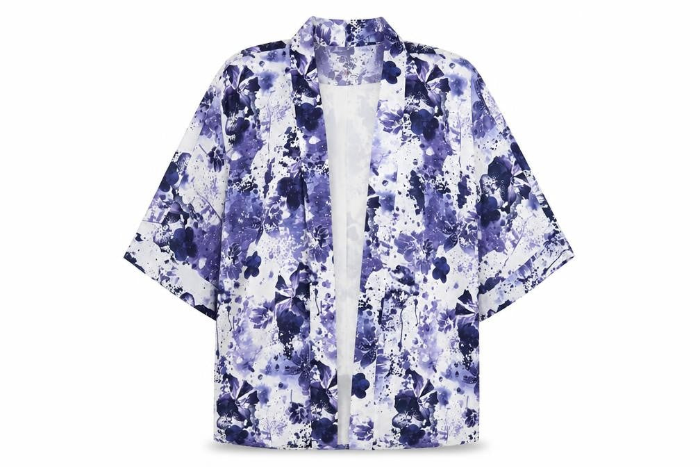 Only Women's Multicoloured Floral Kimono Size 12