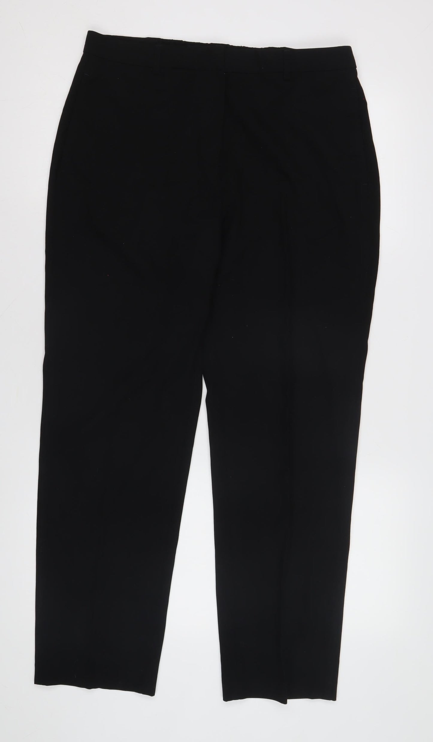Marks and Spencer Women's Black Straight Trousers Size 14