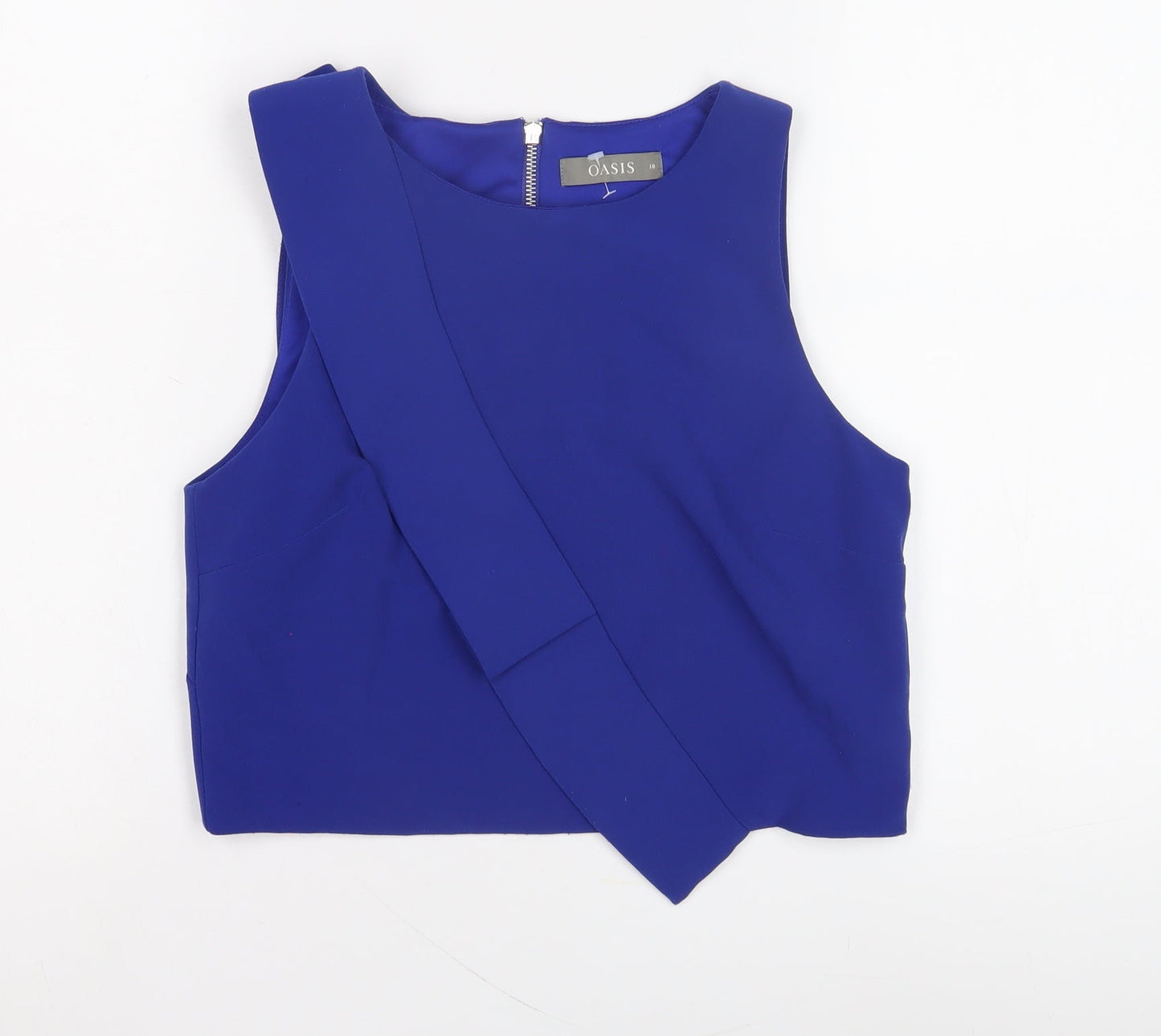 Oasis Women's Blue Sleeveless Blouse UK 10