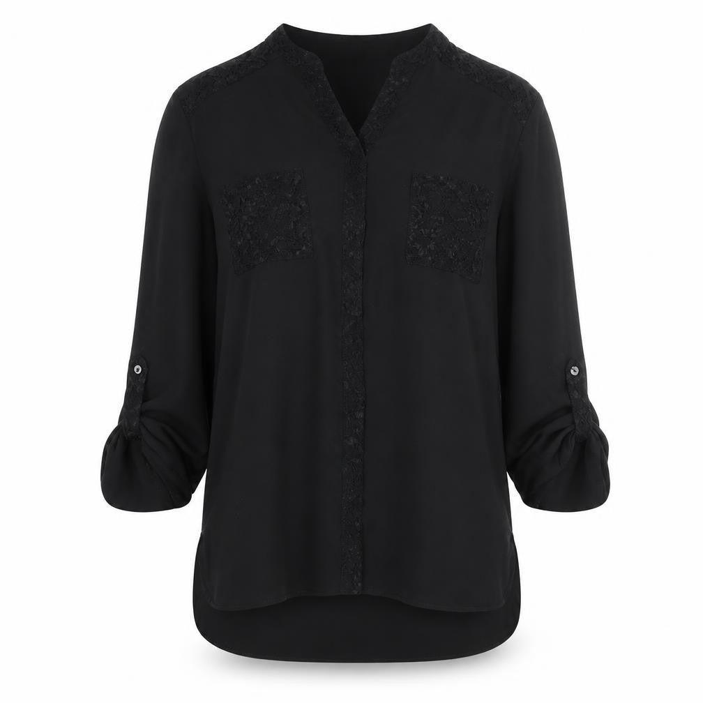 Marks and Spencer Women's Black V-Neck Blouse UK 8