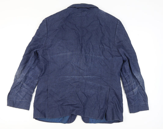 Fellini Tailored Men's Blue Blazer Size 44