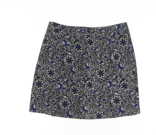 Next Women's Floral A-Line Skirt, Multicoloured, Size 8