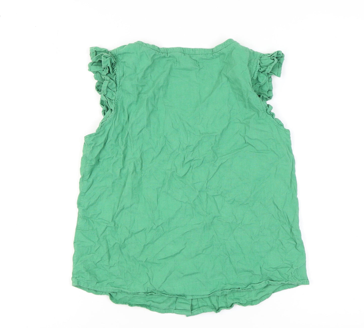 Next Women's Green Sleeveless Blouse - Size 12