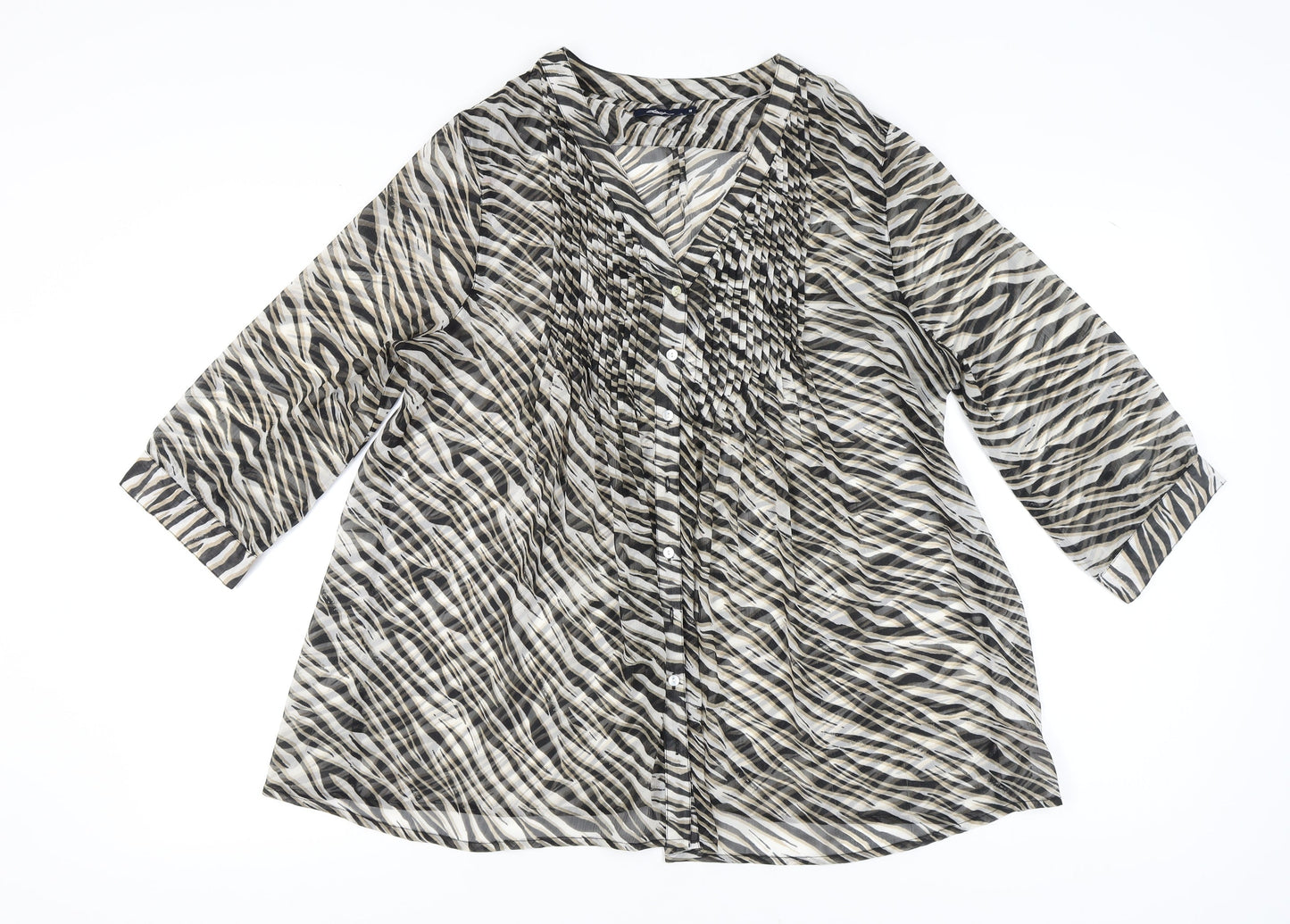 Dash Women's Multicoloured Animal Print Blouse Size 18