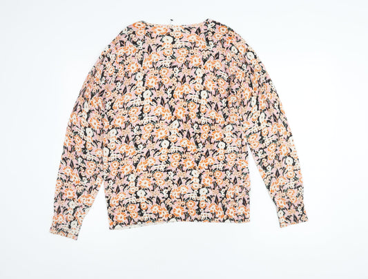 Next Women's Multicoloured Floral Blouse, Size 12, Jersey Style