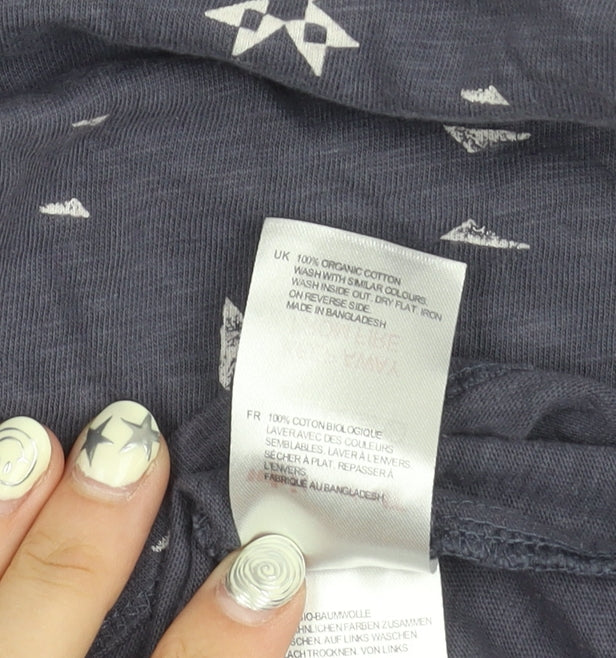 White Stuff Women's Grey Dress Size 10 Cotton