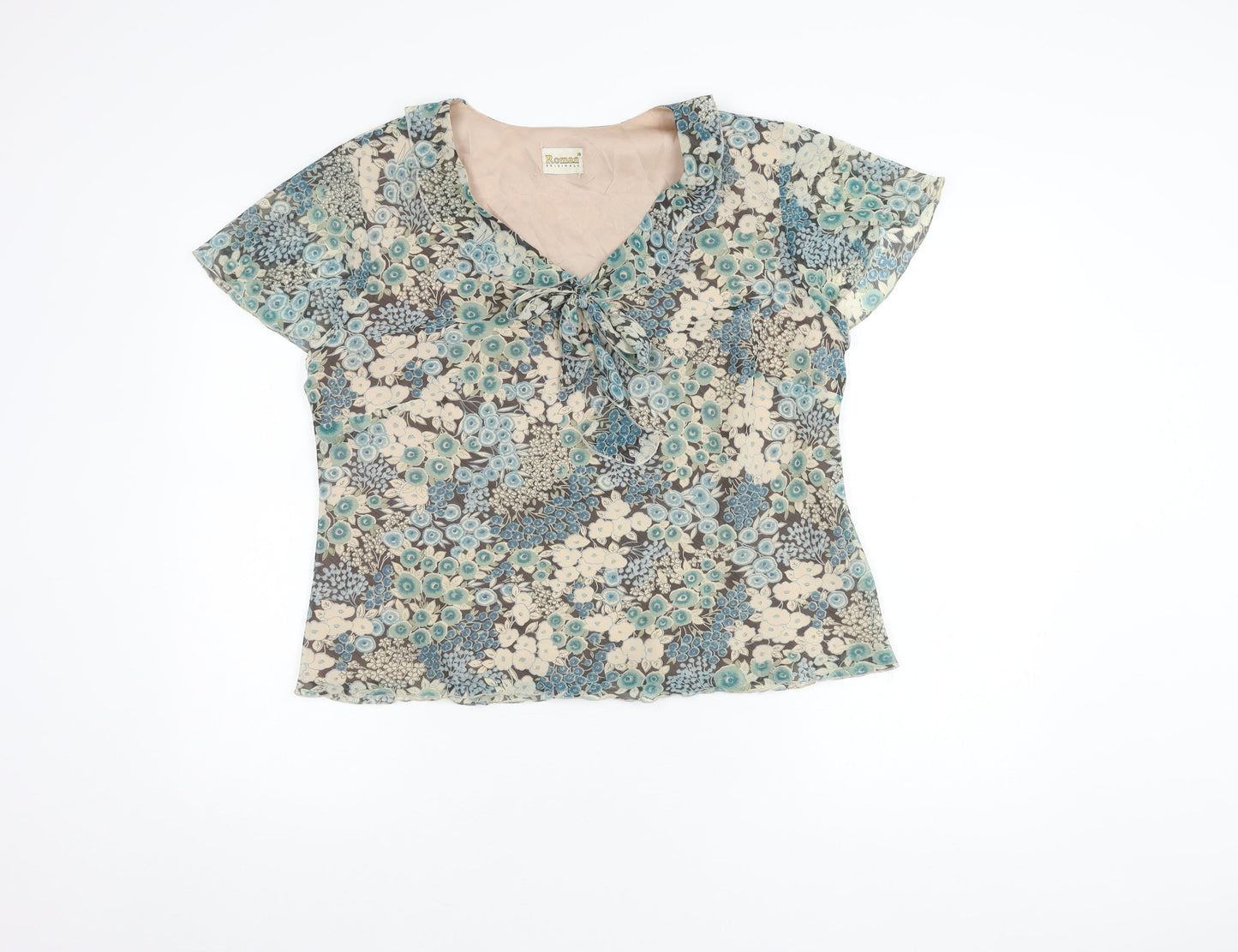 Roman Originals Women's Floral Top Size 16