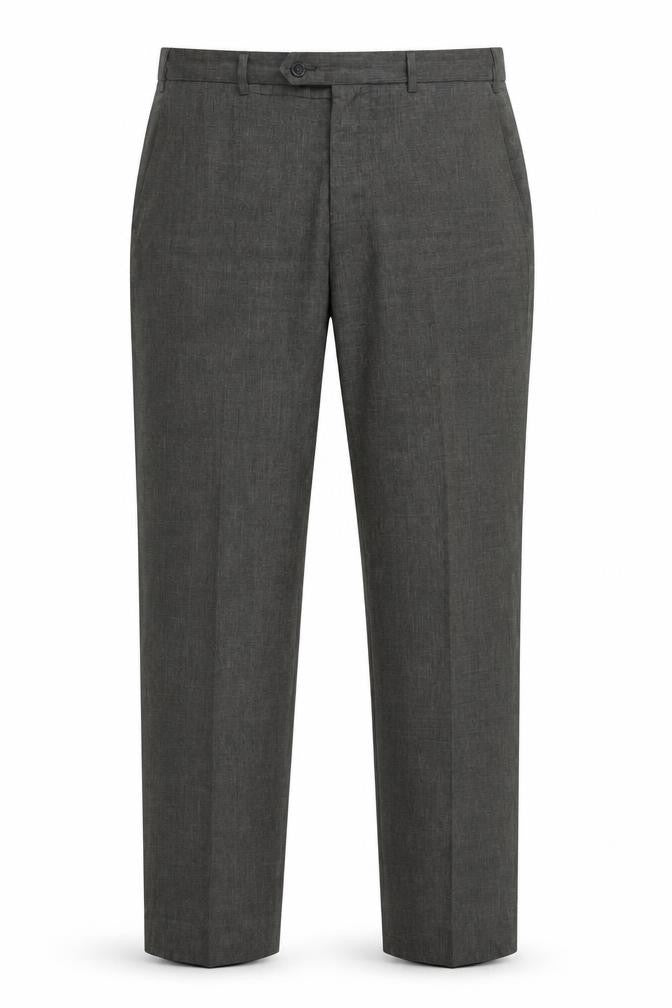 Marks and Spencer Grey Men's Trousers, Regular Fit, Size 36