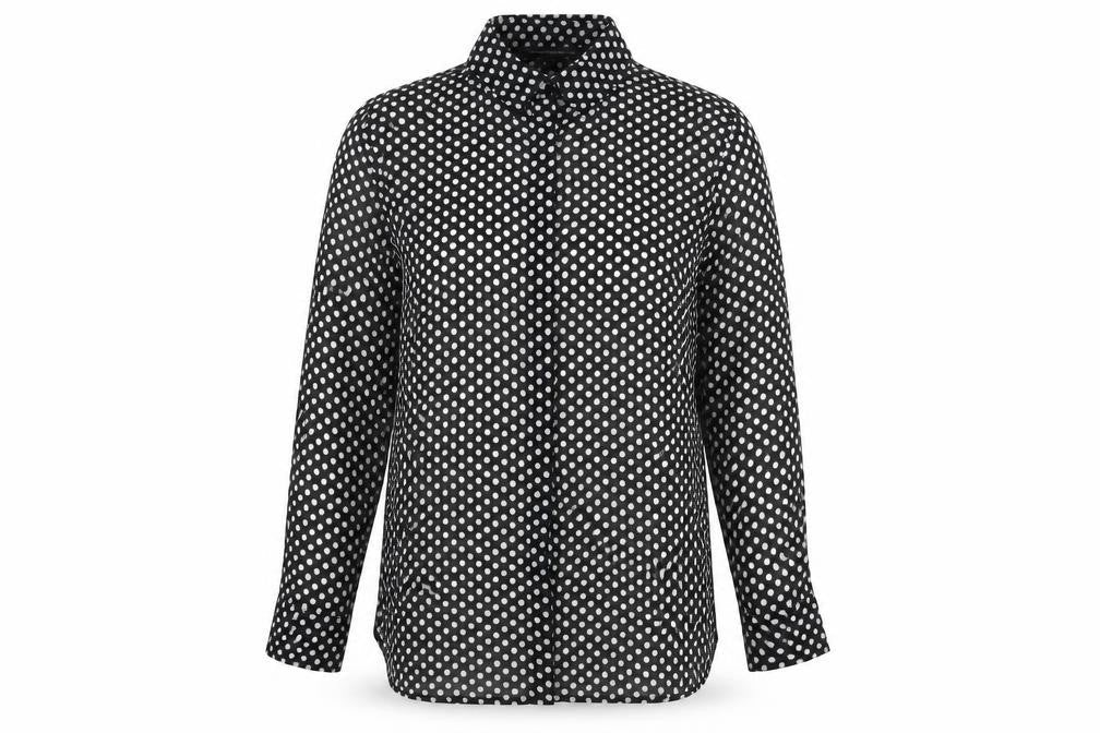 Womens UK Size 10 French Connection Black  Button-Up