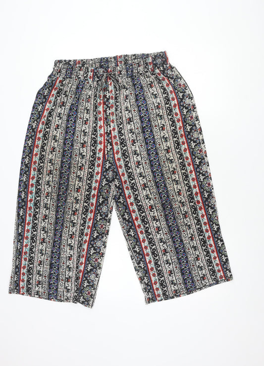 Brave Soul Women's Multicoloured Wide-Leg Trousers - M