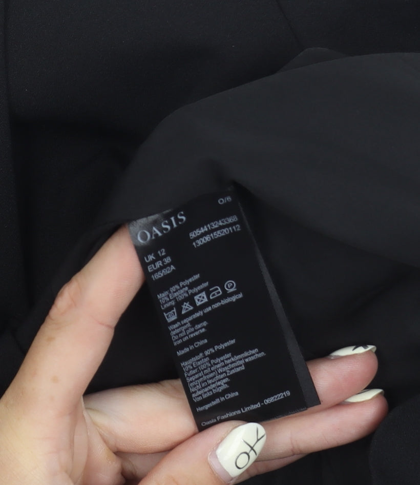 Oasis Women's Black Blazer Size 12 Business Formal Jacket