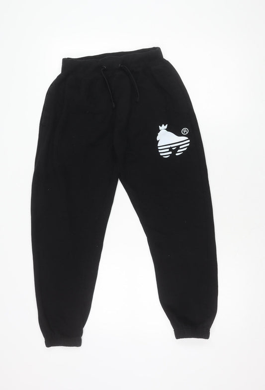 Money Boys Black Jogger Trousers - Size 13 Years