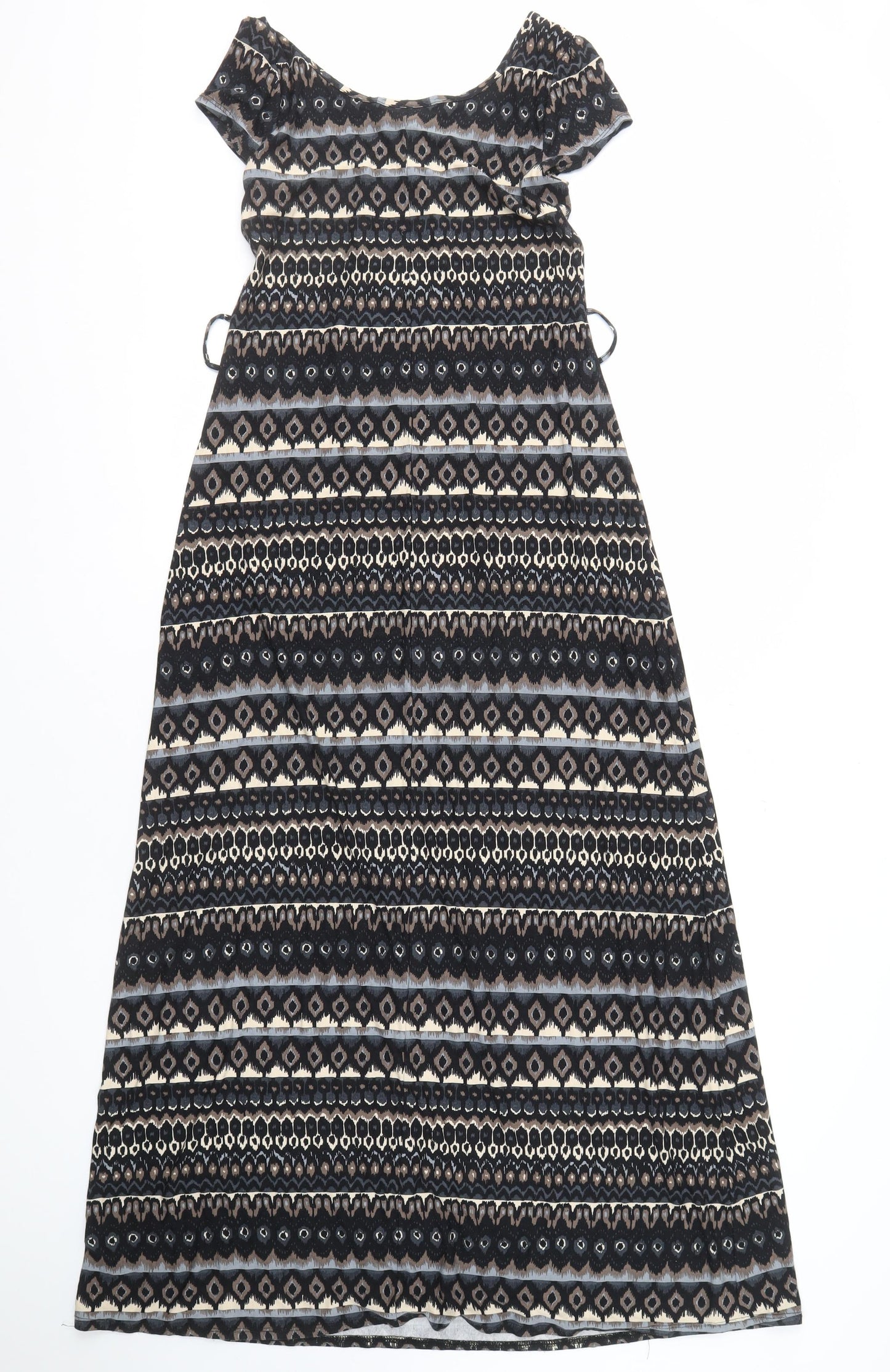 Wallis Women’s Black Geometric Dress - S