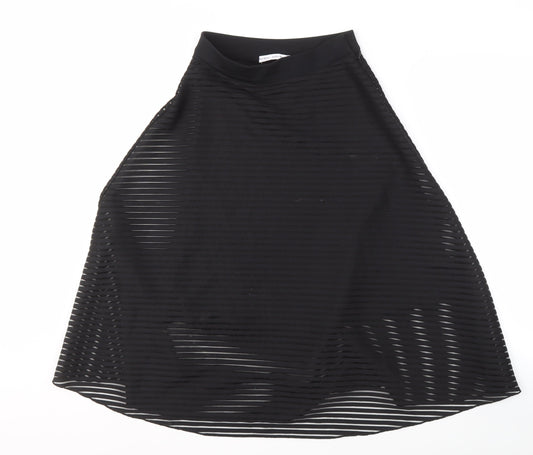 & Other Stories Women's Black Midi A-Line Skirt Size 6