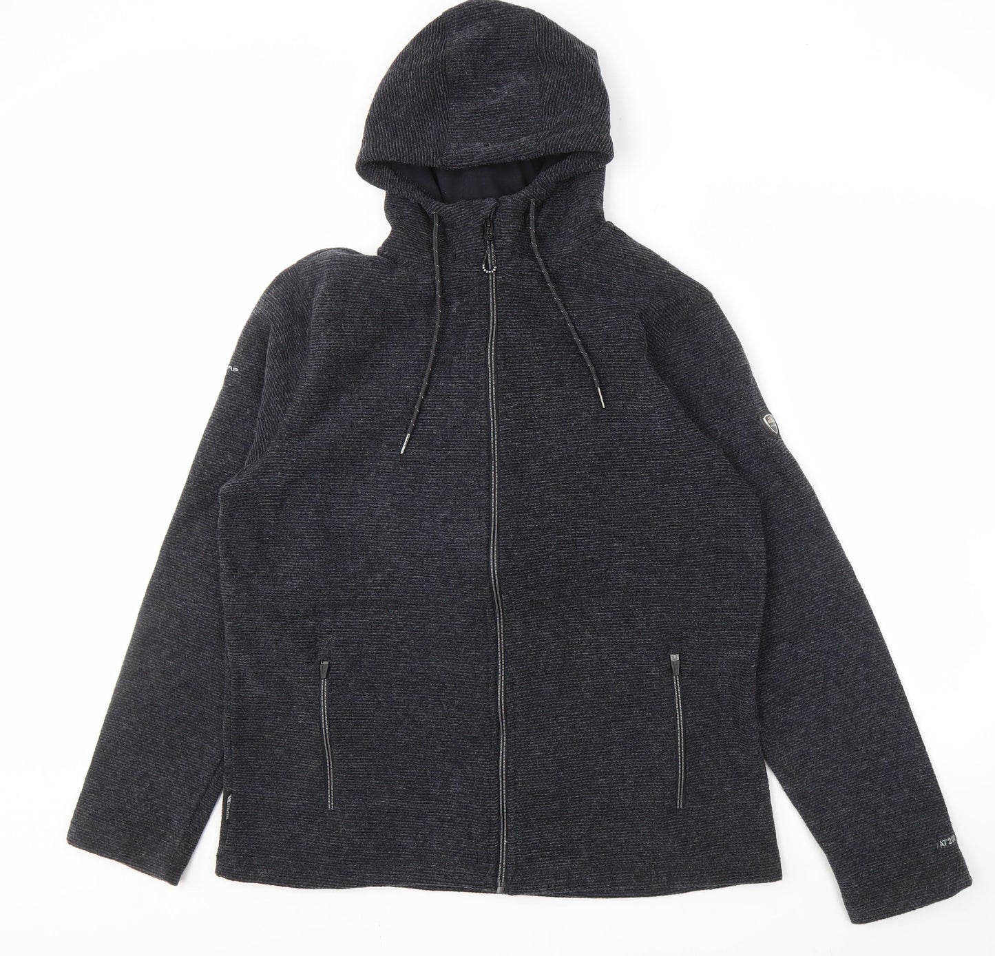Trespass Men's Grey Hooded Jacket L, Full Zip