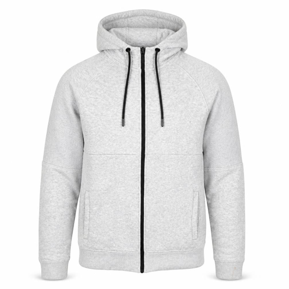 U.S. Athletic Men's Grey Small Full Zip Hoodie