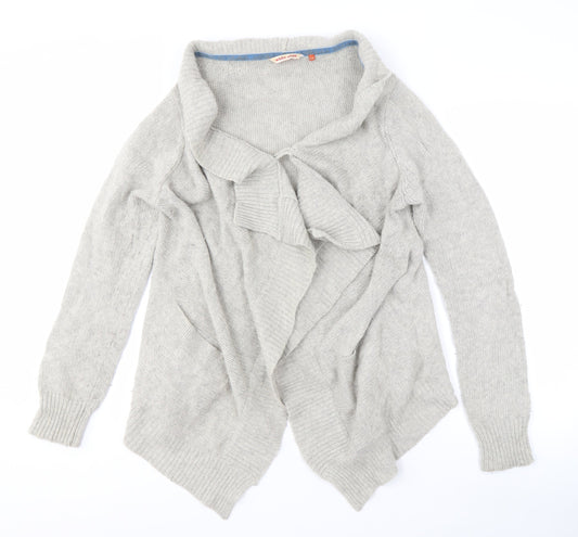 White Stuff Women's Grey Open Front Cardigan Size 14