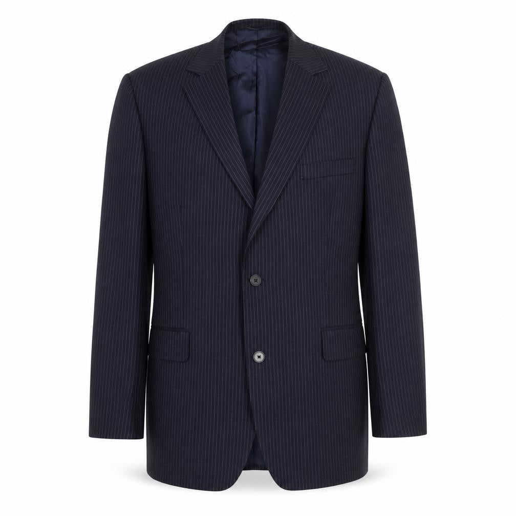 Mens 42 Chest Regular Jaeger Blue Two-Button Blazer