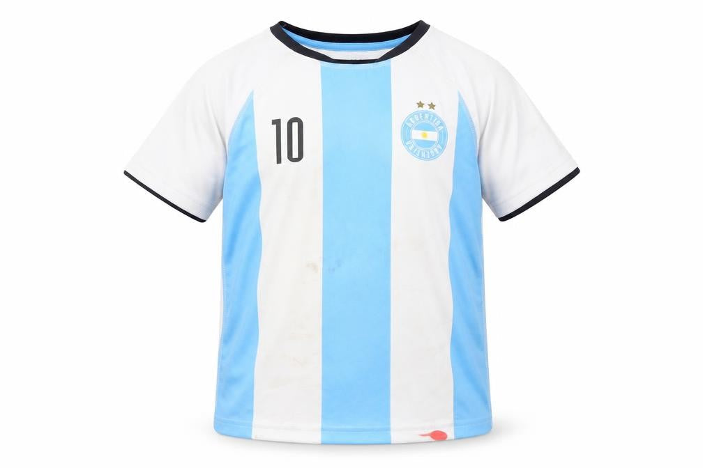 H&M Boys Blue White Football Jersey 9-10 Years