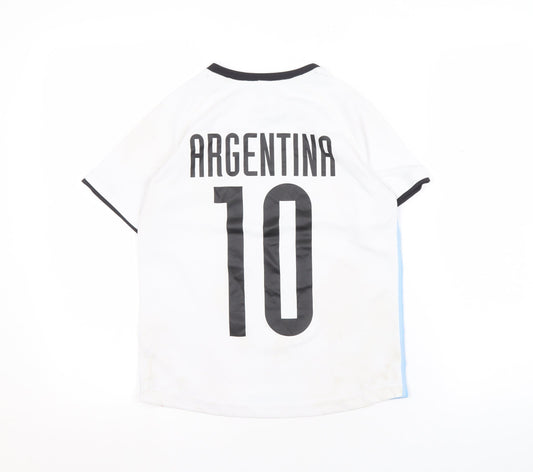 H&M Boys Blue White Football Jersey 9-10 Years