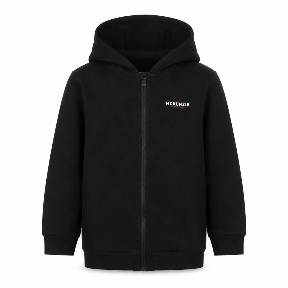 McKenzie Boys Black Zip-Up Fleece Jacket 7-8 Years