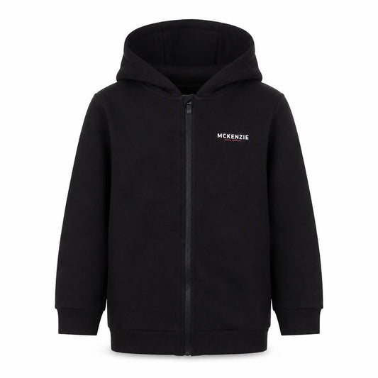 McKenzie Boys Black Zip-Up Fleece Jacket 7-8 Years