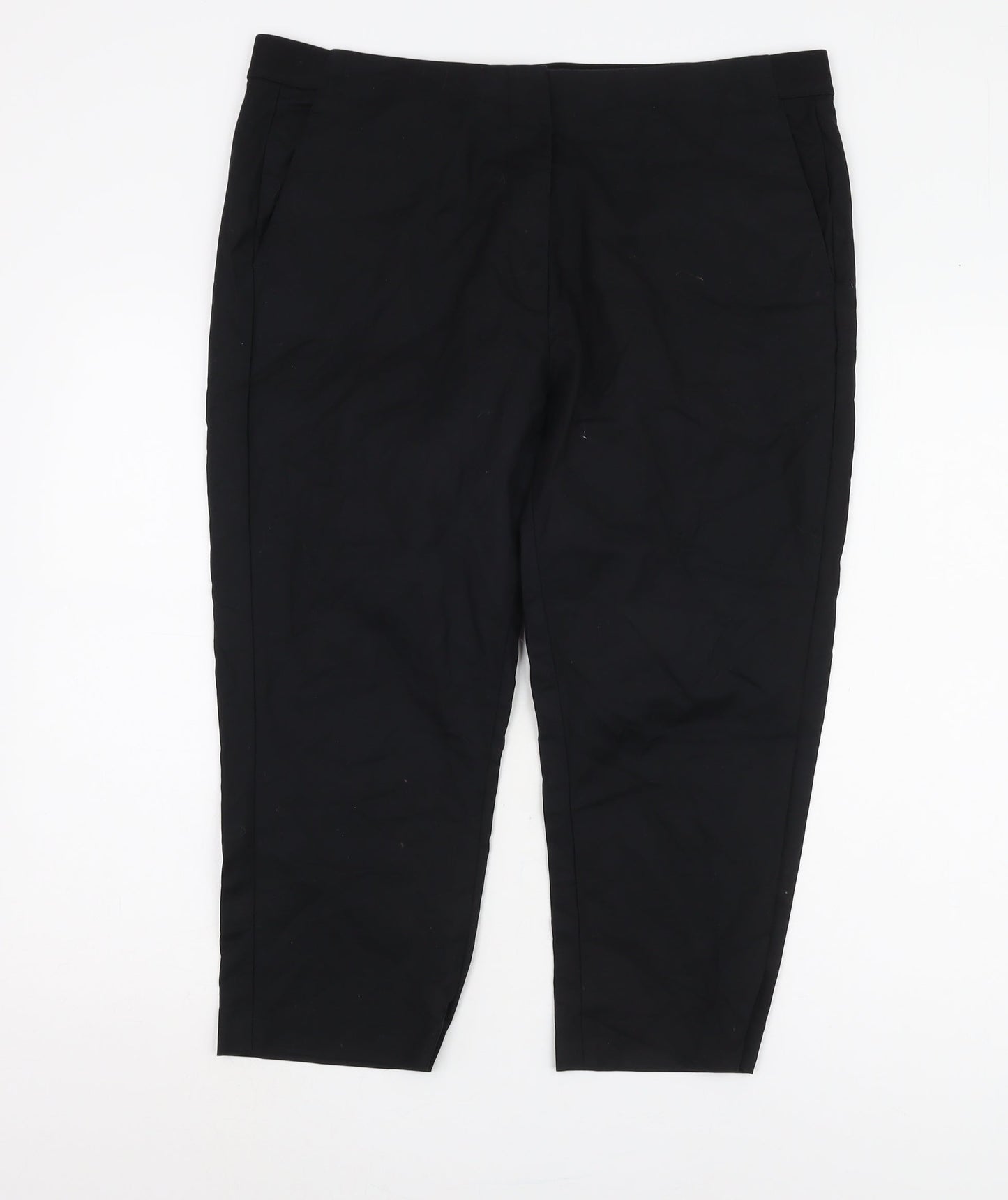 Marks and Spencer Women's Black Trousers, Size 16, Regular
