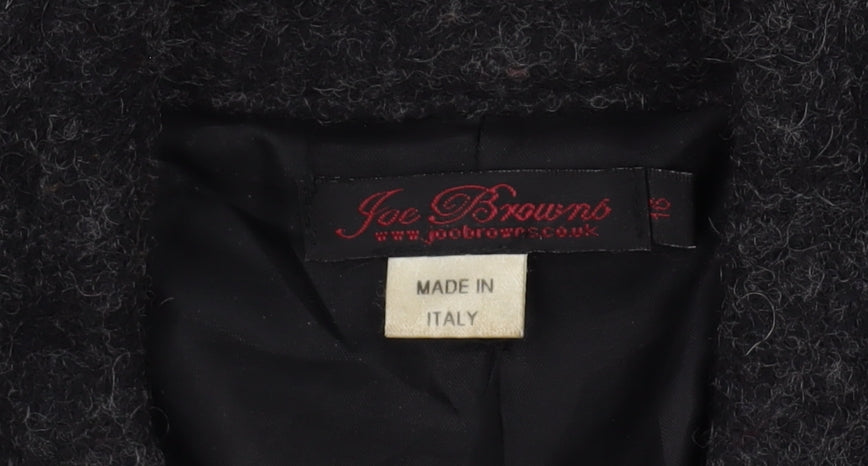 Joe Browns Women's Black Wool Blend Coat Size 16