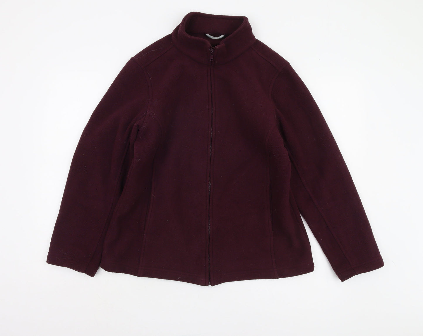 Marks and Spencer Women's Purple Fleece Jacket Size 12