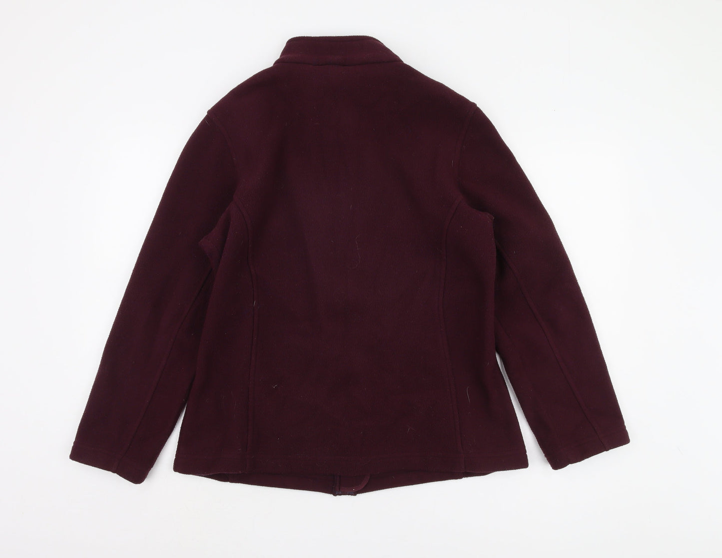 Marks and Spencer Women's Purple Fleece Jacket Size 12