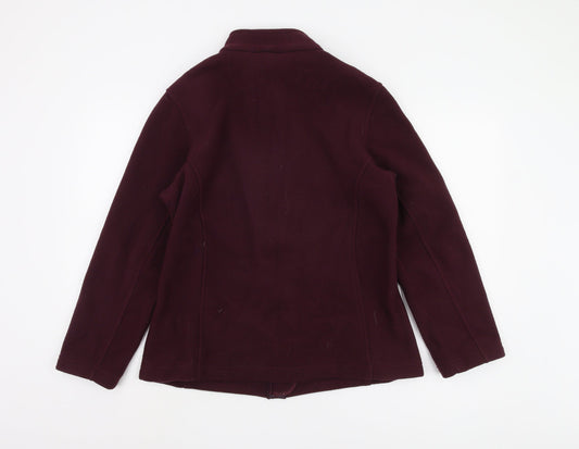 Marks and Spencer Women's Purple Fleece Jacket Size 12