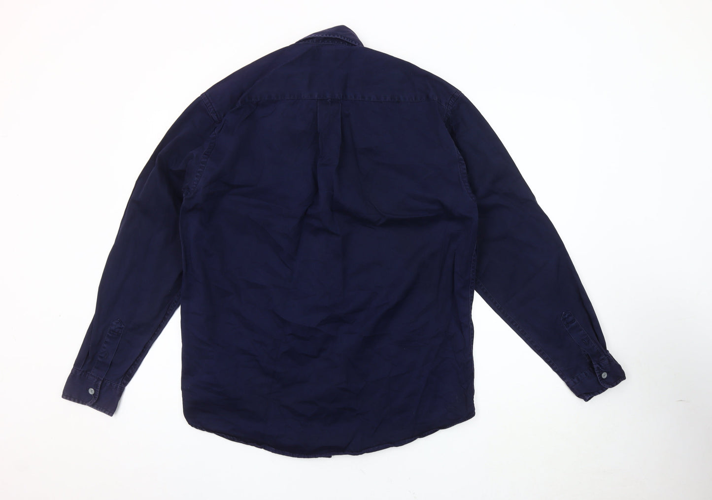 Calvin Klein Men's Navy Cotton Button-Up Shirt M