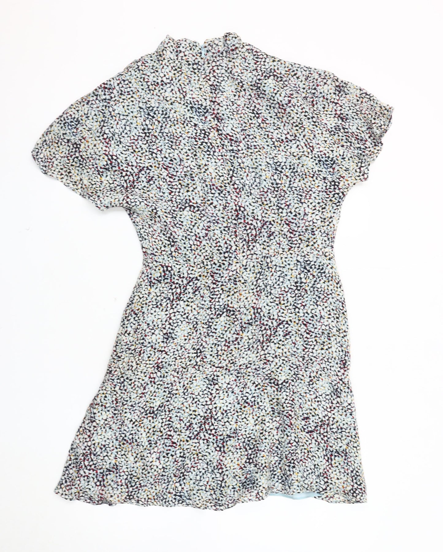Reiss Women's Multicoloured Short Silk Dress Size 10