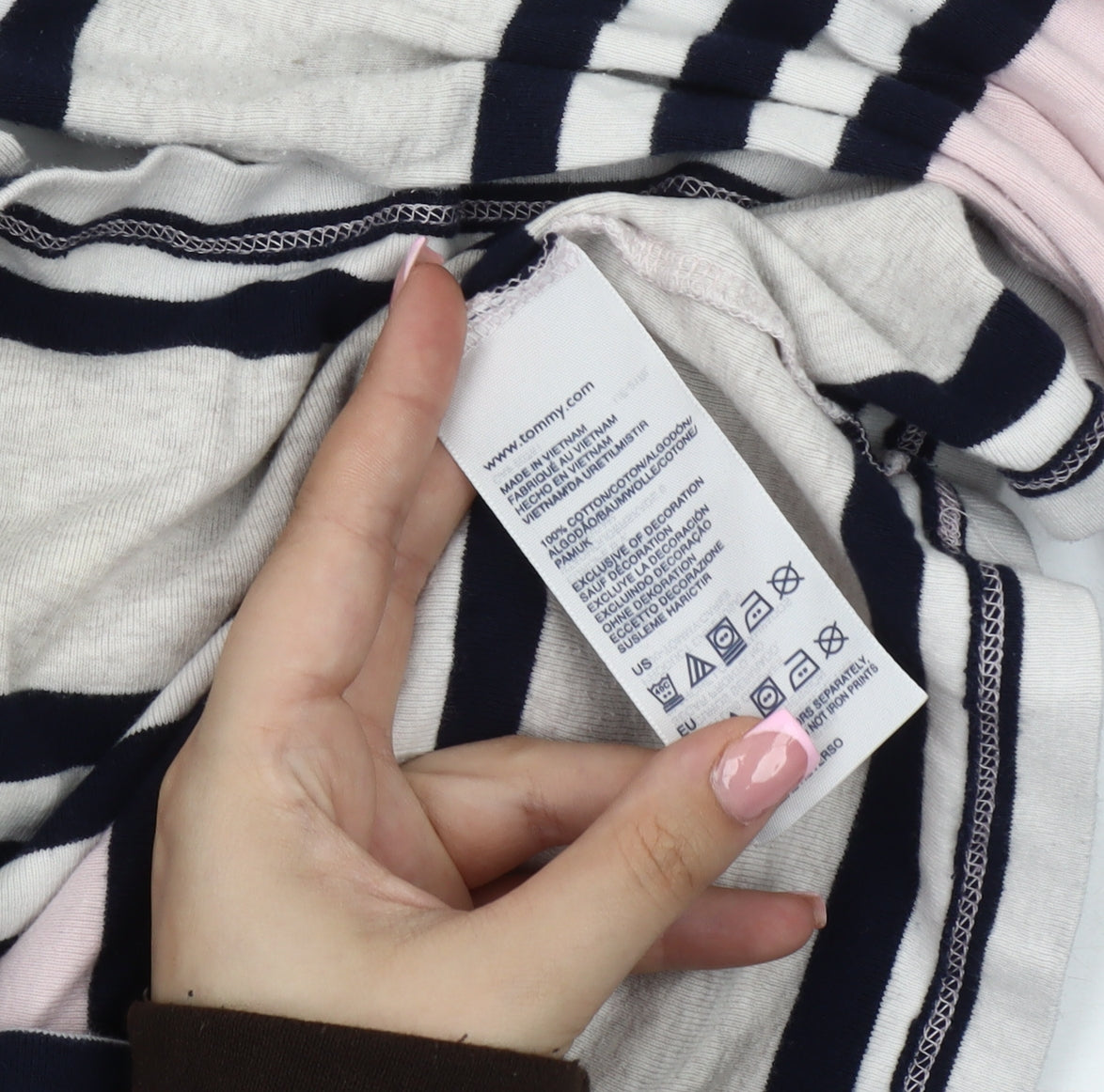 Tommy Hilfiger Women's Striped T-Shirt, Multicoloured, L