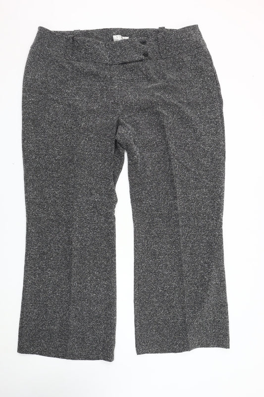 Style Unlimited Women's Black Trousers, Size 24