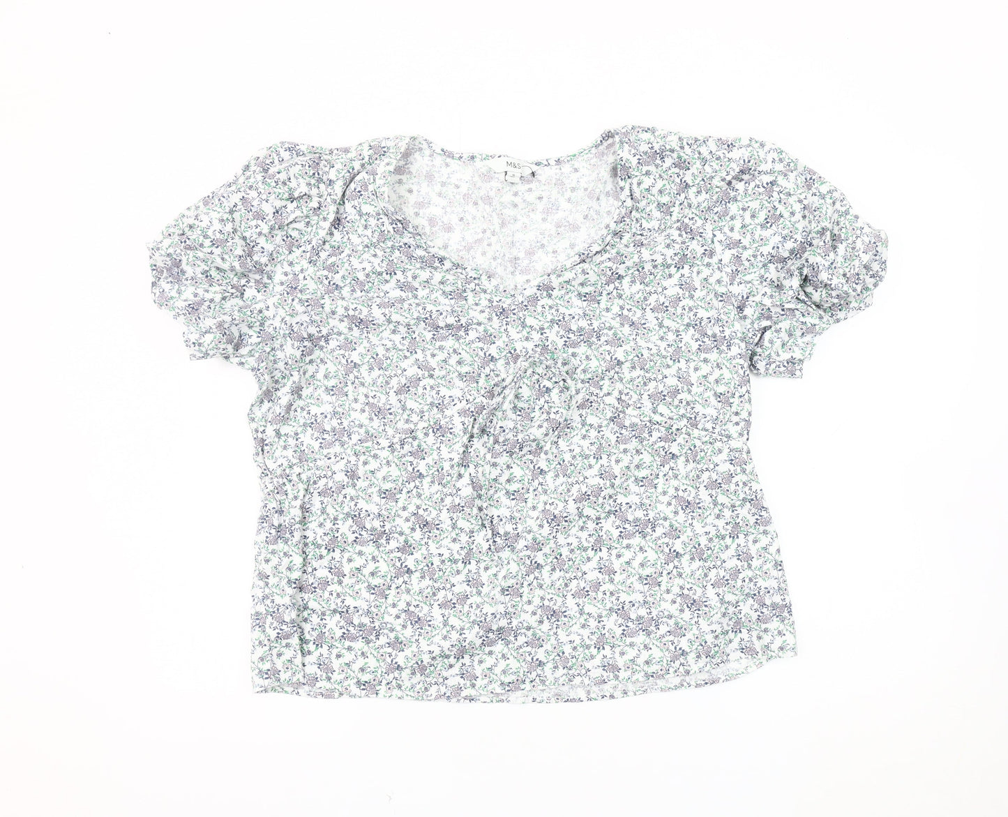 Marks and Spencer Women's Floral Blouse, Size 16