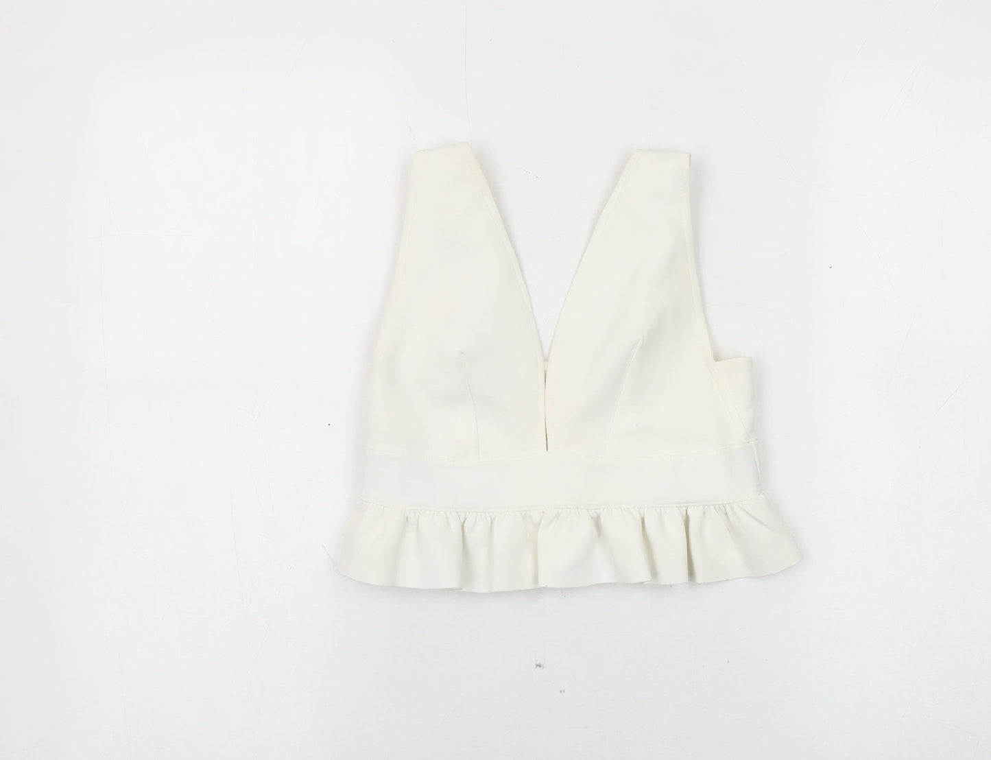 River Island Women Ivory Cropped Top Size 6