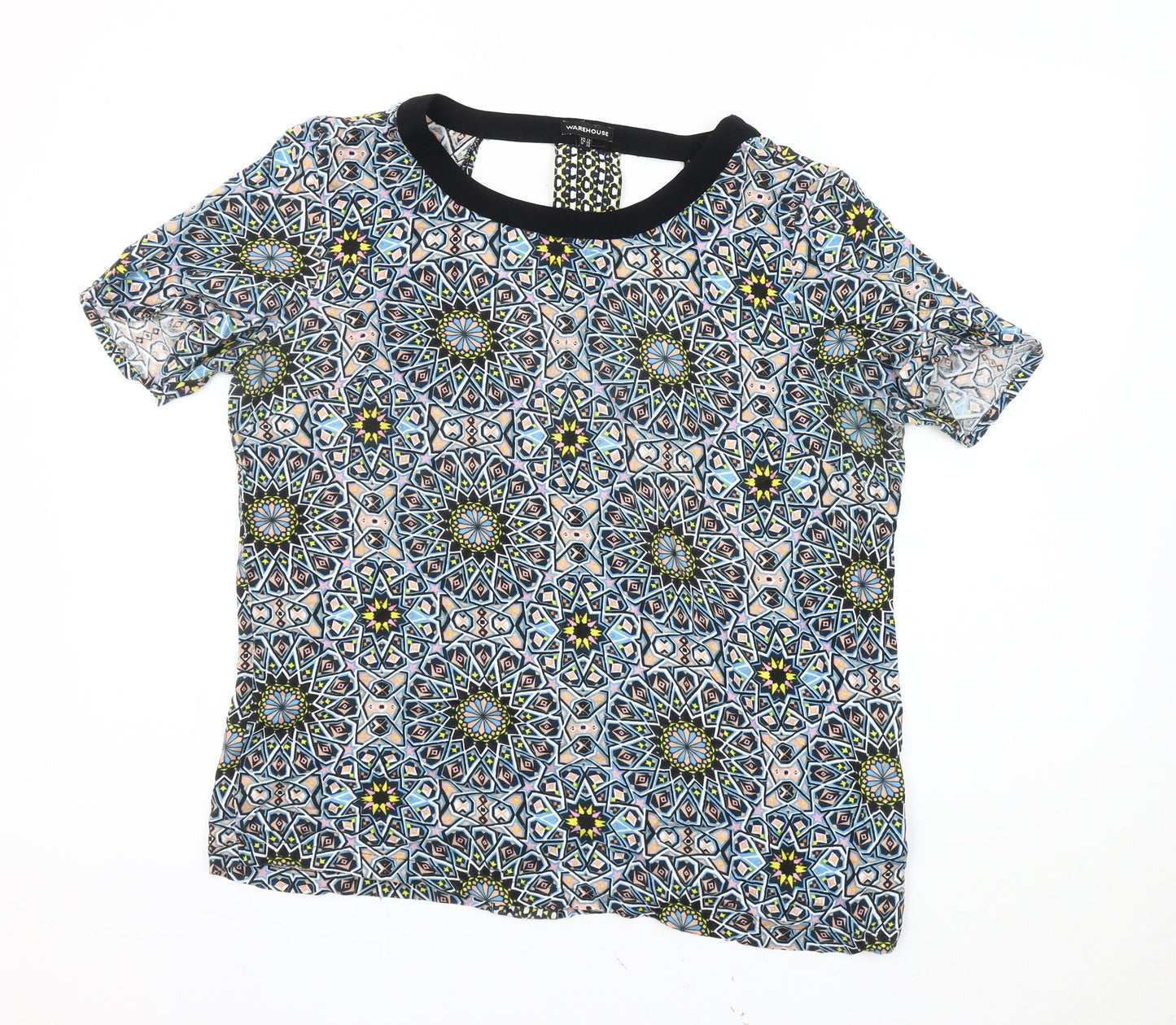 Warehouse Women's Multicolour Geometric Blouse Size 12