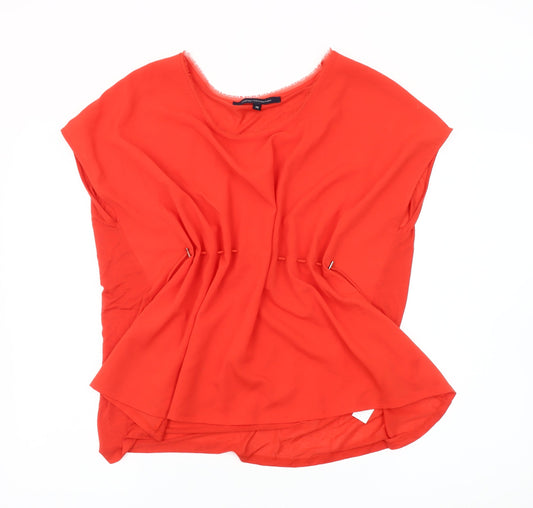 French Connection Women's Red XS Round Neck Top