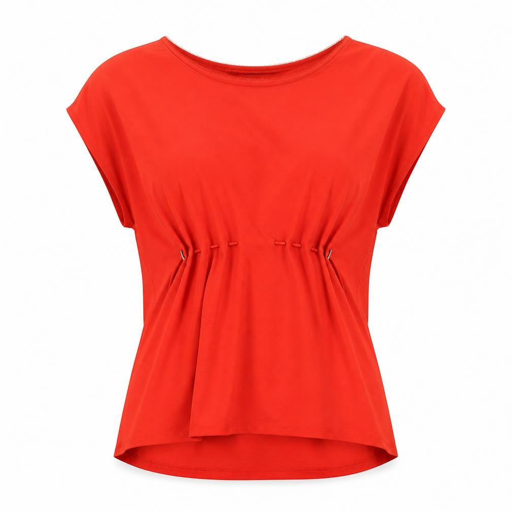 Womens UK Size XS French Connection Red Polyester T-Shirt