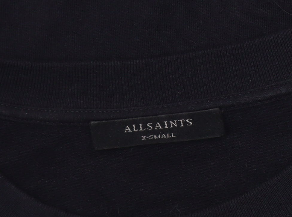 AllSaints Black Animal Print Sweatshirt XS