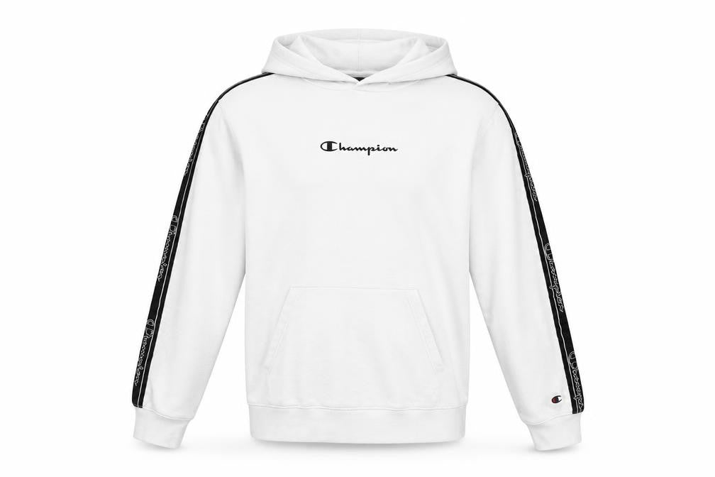 Mens UK M Regular Champion White Pullover Hoodie
