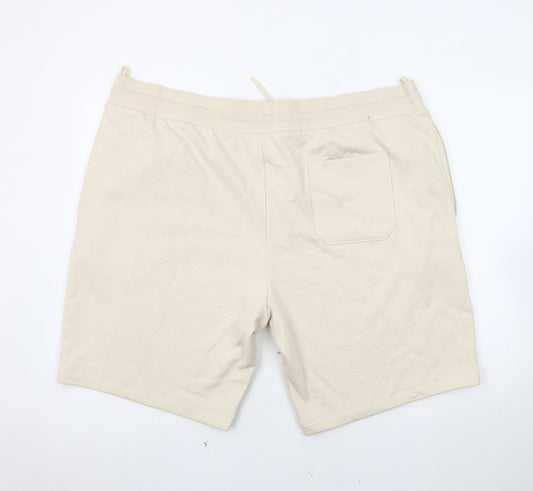 Marks and Spencer Men Beige Athletic Shorts 3XL