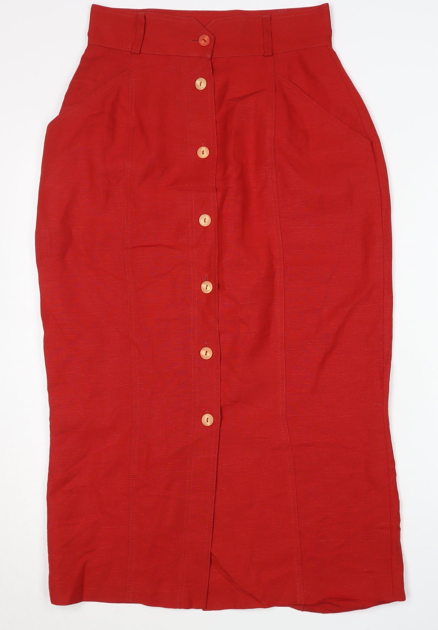 Alexon Women's Red Midi Pencil Skirt Size 12